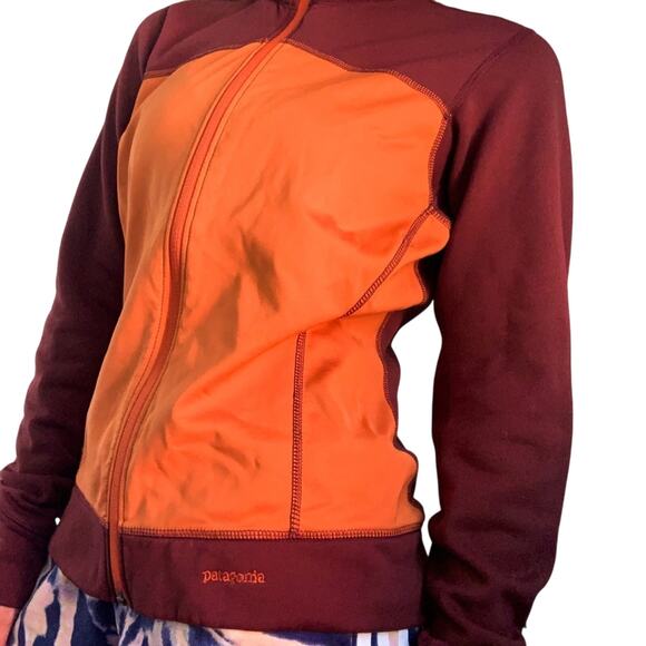 Patagonia Orange and Red Zip Up Jacket - Picture 3 of 14
